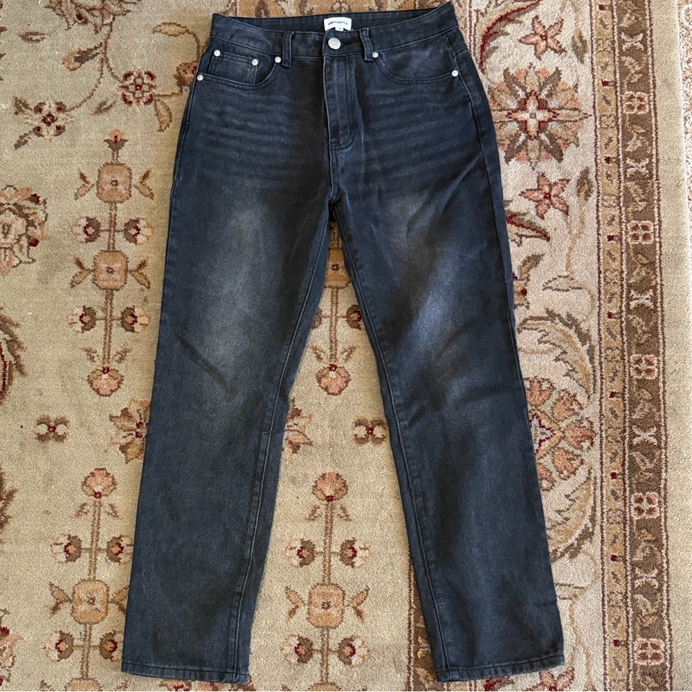 Superdown Heather Boyfriend Jeans in Vintage Black